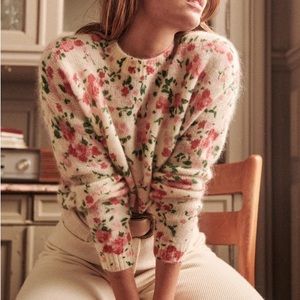 Sezane Amaya Jumper sweater Floral size Small Sold out